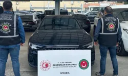 Sahte faturalı 10 lüks araç İstanbul’da gümrükte yakalandı
