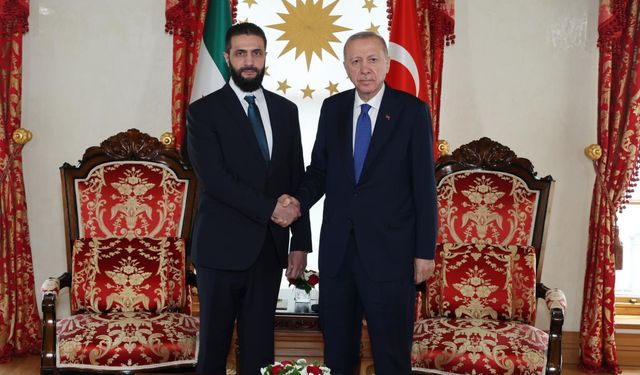 Erdoğan, Suriye lideri Şara ile Dolmabahçe’de buluştu