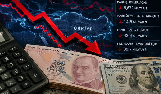 Yabancı çıkışı ve cari açık rezervleri sert vurdu