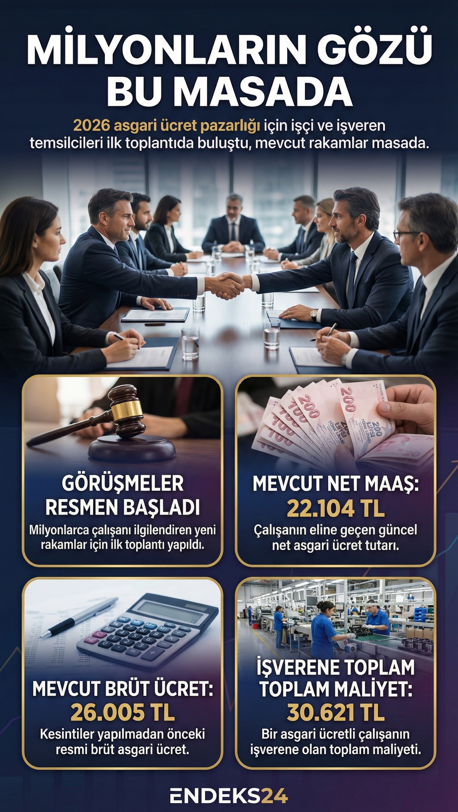 2026 asgari ücret belirleme süreci, tarafların katılımıyla ilk toplantı ile başladı.